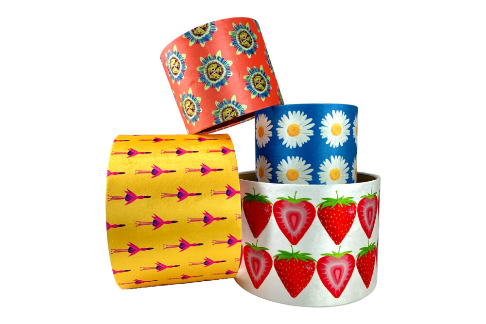 Emilia Hunt has a range of brightly coloured lampshade designs. (Credit: Emilia Hunt)
