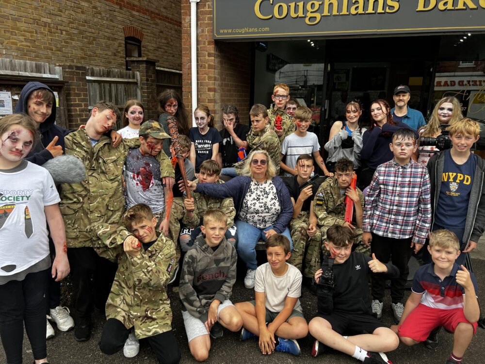 The Lingfield Youth Hub cast and crew of The End is Now