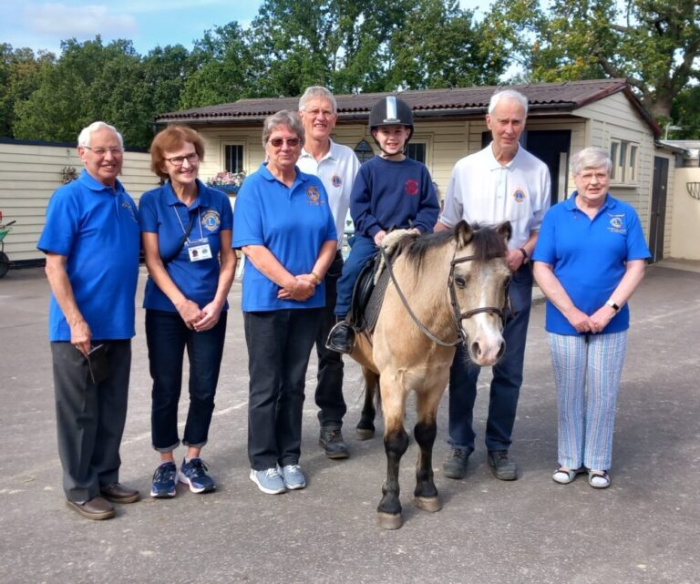 The Lions visit Riding for the Disabled in Lingfield